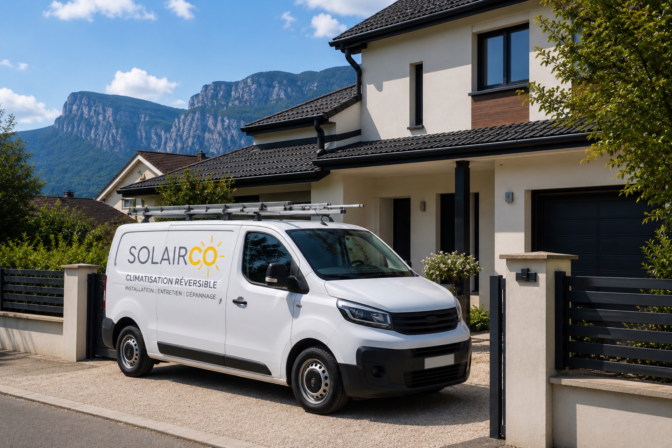Camion SOLAIRCO en intervention